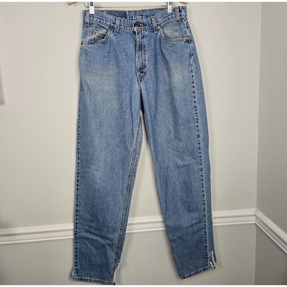 Vtg 90s Levi's 560  USA Jeans Men's‎ 33x34 Loose Fit Tapered Leg Orange Tab